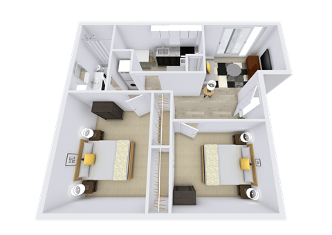 Dublin 2  Bed   1  Bath   682 Sq. Ft